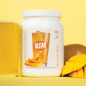 Nutrabio Creatine Monohydrate, Unflavored, (500 G) and Clear Whey Protein Isolate, (Mango Mist) Supplement Bundle – Muscle Energy, Maximum Growth, Recovery, and Strength