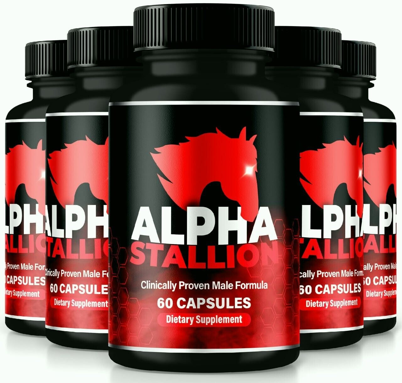 (5 Pack) Alpha Stallion Male Health Pills to Boost Stamina and Endurance