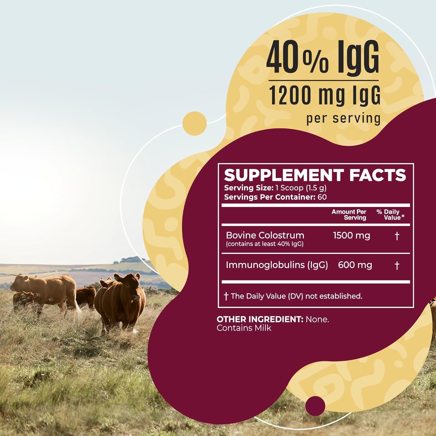 Instaskincare Vitamin C Serum 8Oz - Bovine Colostrum Powder 40% Igg 3.17 OZ 