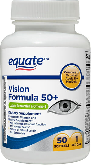 Vision Formula 50+ Soft Gels Dietary Supplement, 50 Count 