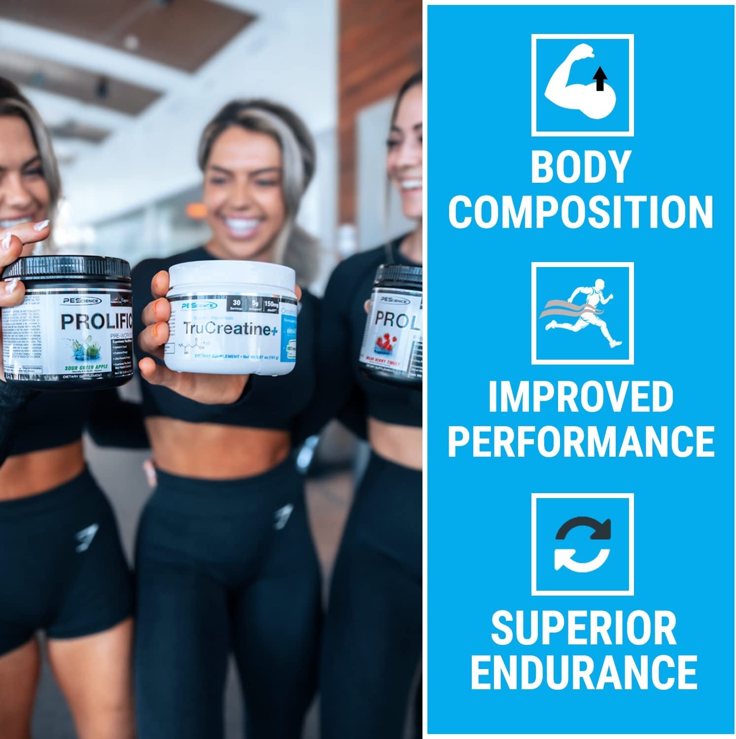 Pescience Trucreatine+, Pure Creatine Monohydrate and Elevatp Powder, 30 Servings