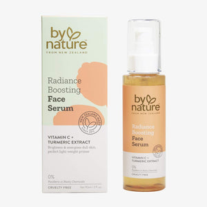 By Nature Radiance Boosting Face Serum with Vitamin C + Turmeric Extract 