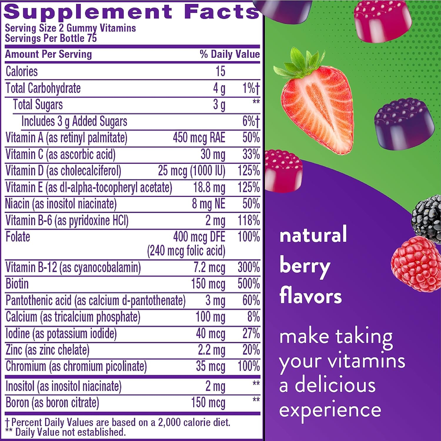 Vitafusion Probiotic Gummy Supplements, Raspberry, Peach and Mango Flavors & Vitamin D3 Gummy Vitamins for Bone and Immune System Support 