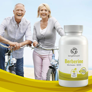 Berberine Supplement 500Mg HCL Extract | 180 Vegetarian Capsules | Made in USA | 1000Mg per Serving | Dihydroberberine plus Berberis Aristata Complex