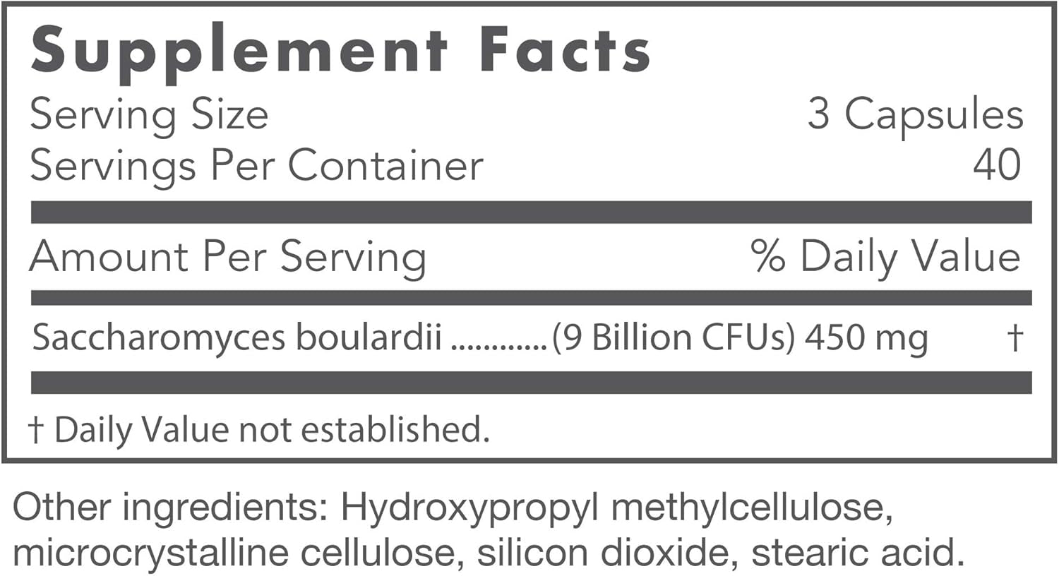 Nutricology Restore-Biotic Saccharomyces Boulardii - GI Health Probiotic - 120 Vegetarian Capsules