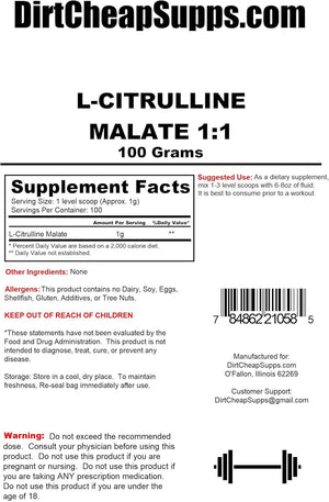 L-Citrulline Malate 1:1 Powder 500G 