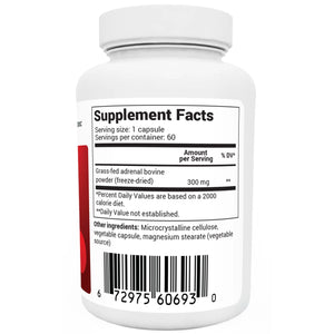 Adrenal Glandular Formula - Adrenal Cortex Supplement, 60 Veggie Capsules