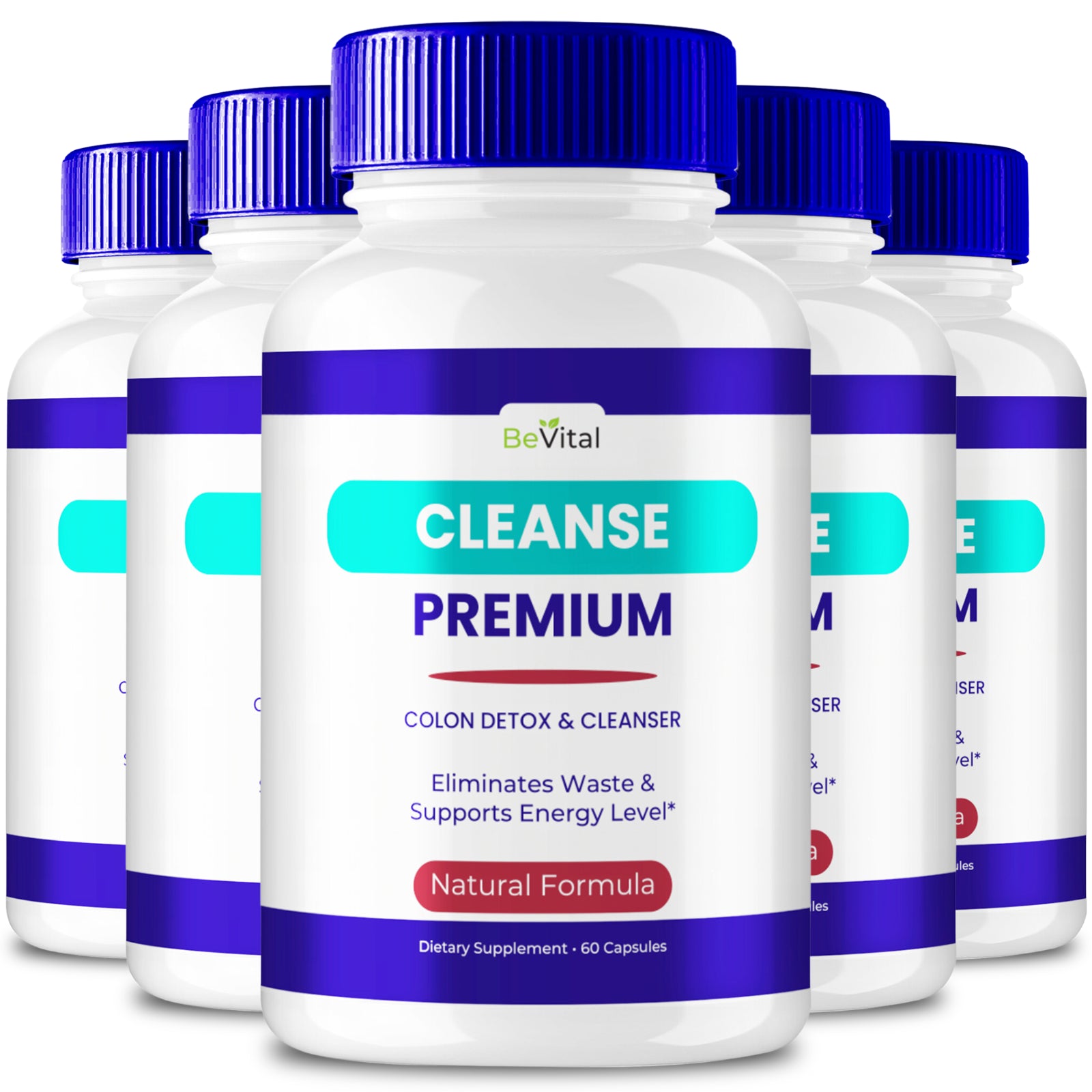 Bevital Cleanse Premium Capsule - Official Formula (5 Pack)