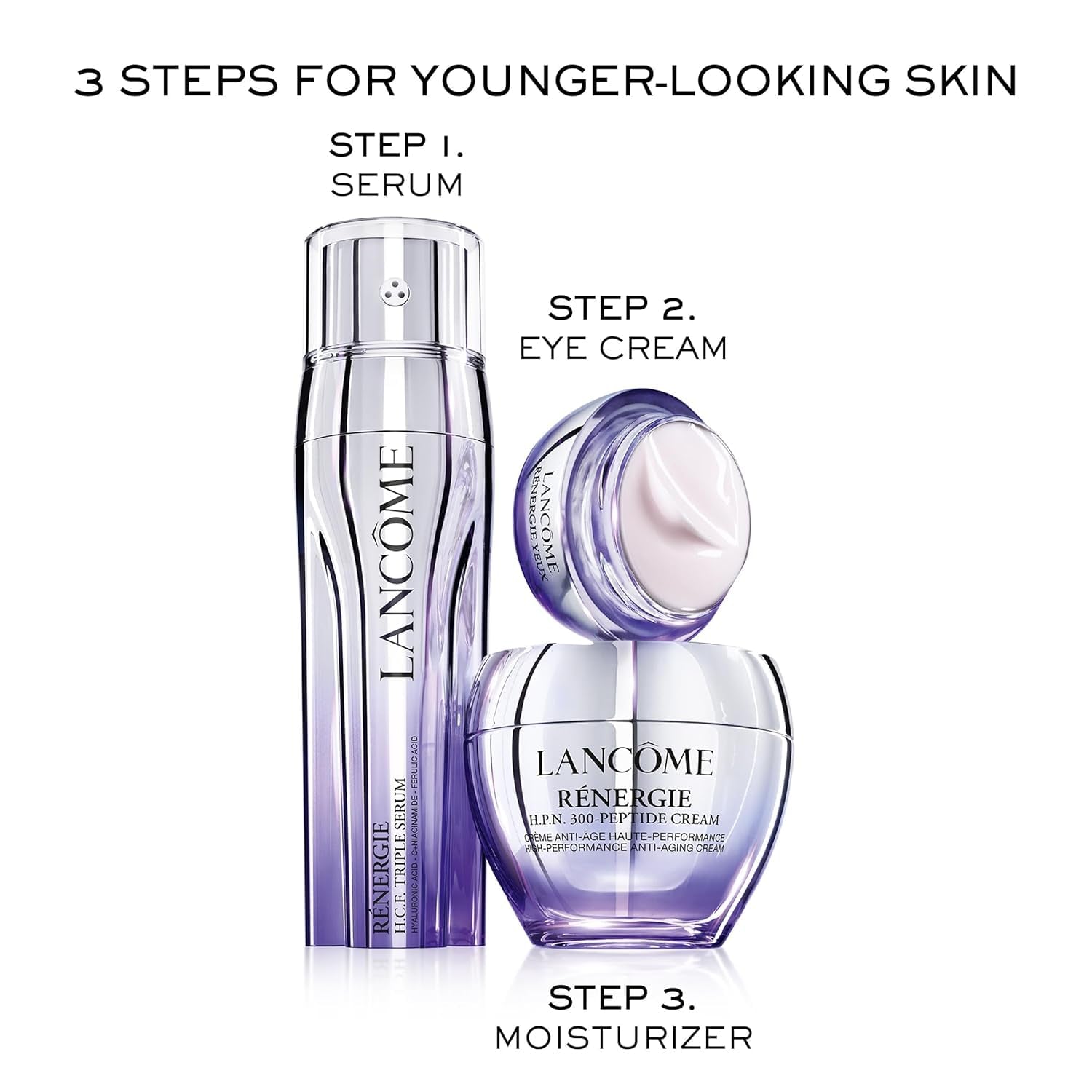 Lancôme​ Rénergie H.P.N 300-Peptide Face Cream - with Hyaluronic Acid & Niacinamide - Helps Visibly Reduce Lower Face Sagging, Wrinkles, & Dark Spots