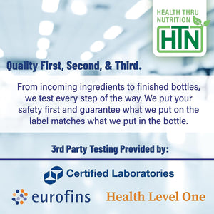 Health Thru Nutrition NAC N-Acetyl-Cysteine 600Mg 60 Capsules | Vegan Certified | the Purest NAC Supplement | Supports Healthy Lung, Liver Functions & Cellular Health | Non-Gmo Soy & Gluten Free
