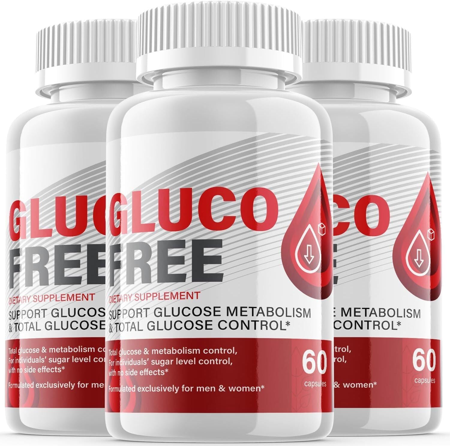 Glucofree Pills - Gluco Free Pills for Blood Sugar Support OFFICIAL - 3 Pack 