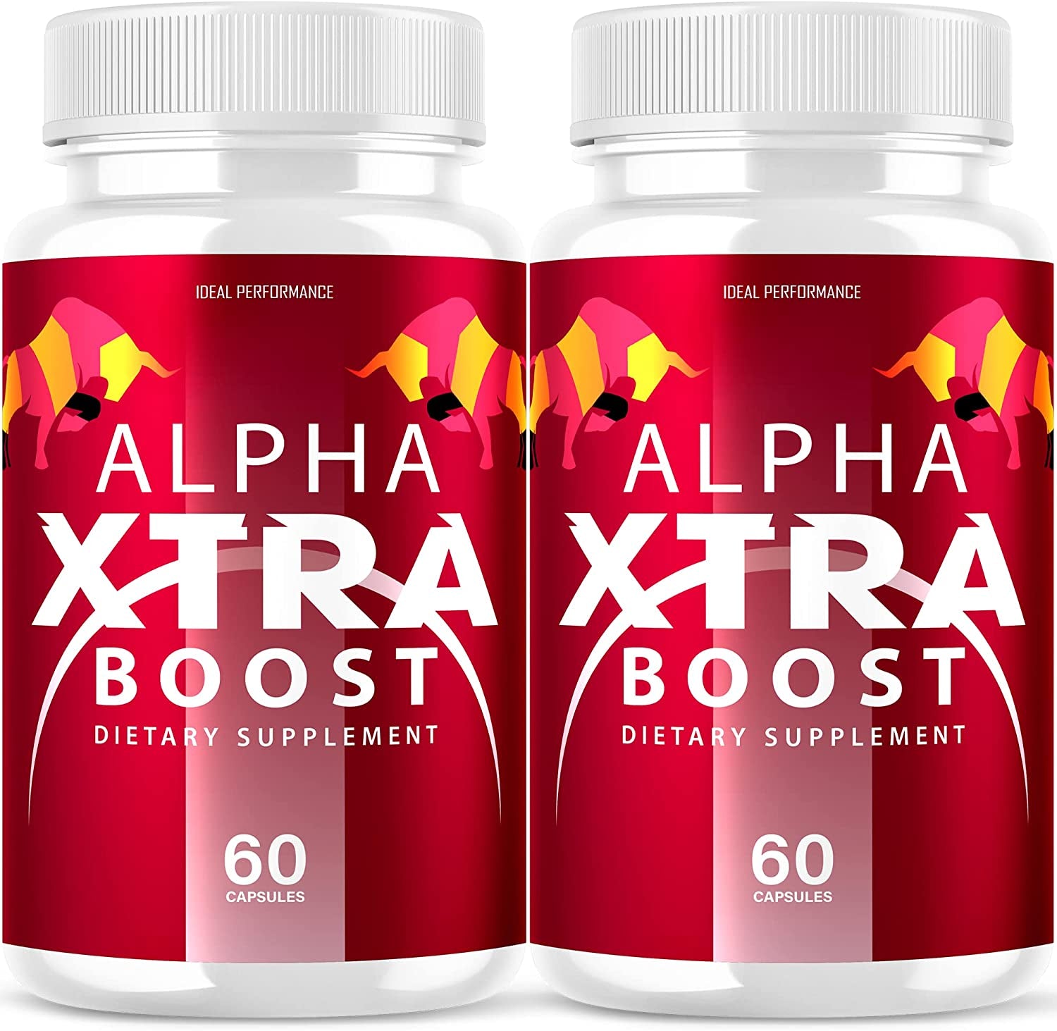 (2-Pack) Alpha Xtra Boost – Extra Strength Formula (120 Capsules) 