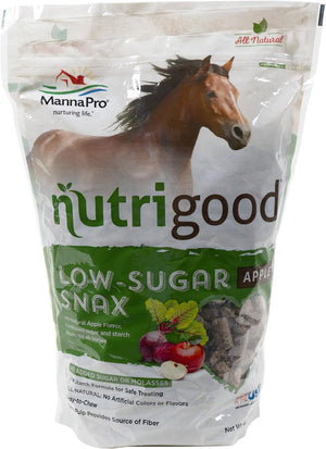 Nutrigood Low-Sugar Snax | Apple Flavor Horse Treats | 4 Pounds