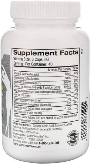 Lane Innovative - Advacal Ultra 1000, Bone Building Calcium, Including Vitamin D3 and Magnesium, Easy Absorption (40 Servings)