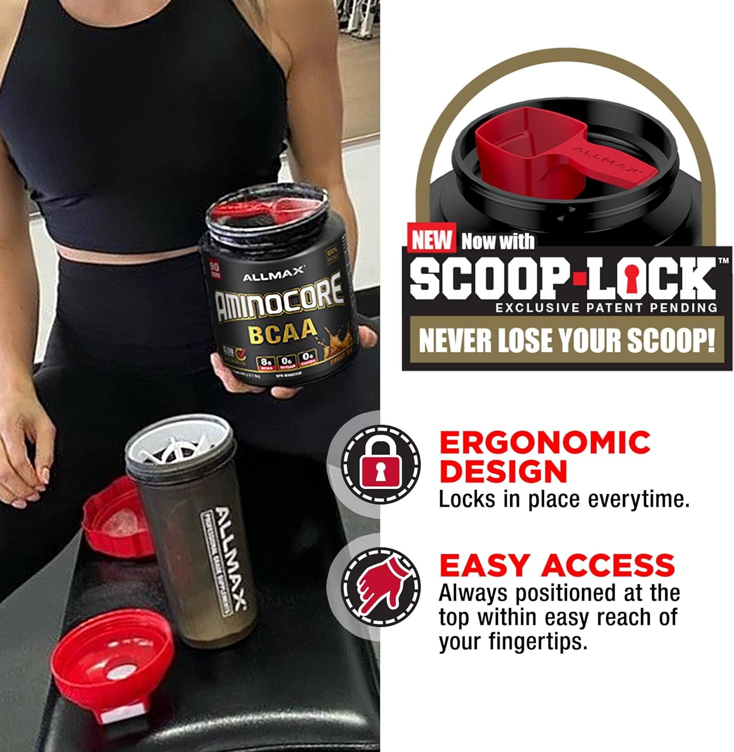 ALLMAX Nutrition AMINOCORE BCAA Powder, 8.18 Grams of Amino Acids, Intra and Post Workout Recovery Drink, Gluten Free, Sweet Tea, 945 G