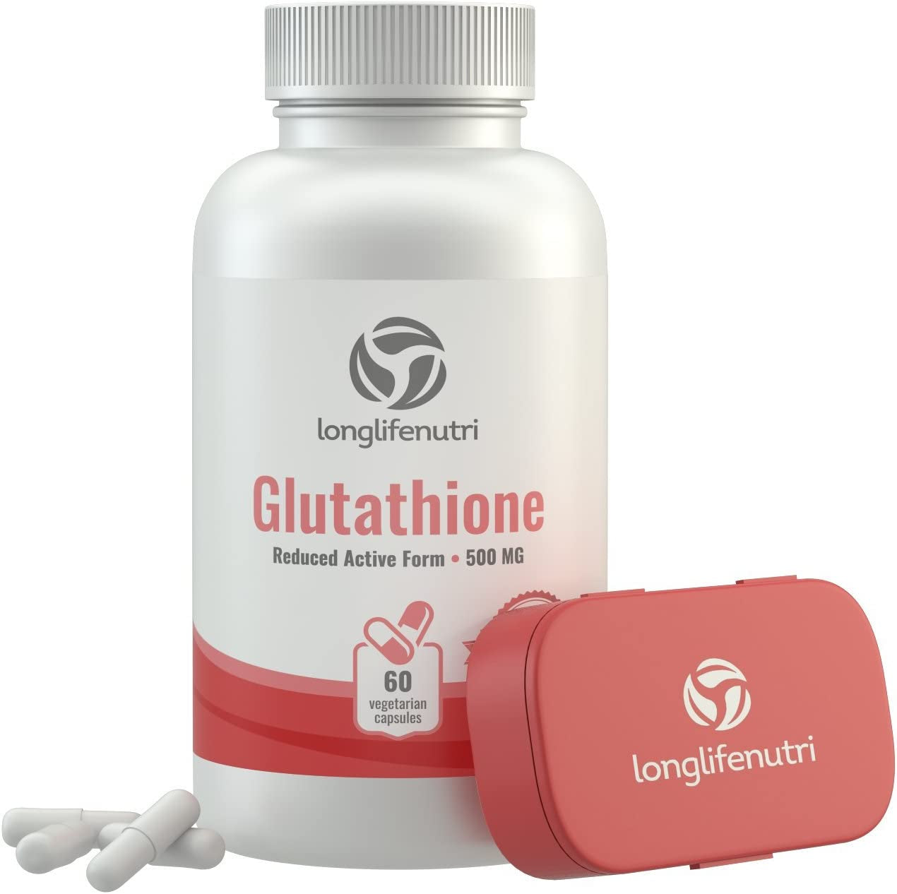 Reduced L Glutathione 500Mg GSH - 60 Veg Caps | Complex with Milk Thistle & Alpha Lipoic Acid | Antioxidant & Skin Whitening | Supports Liver 