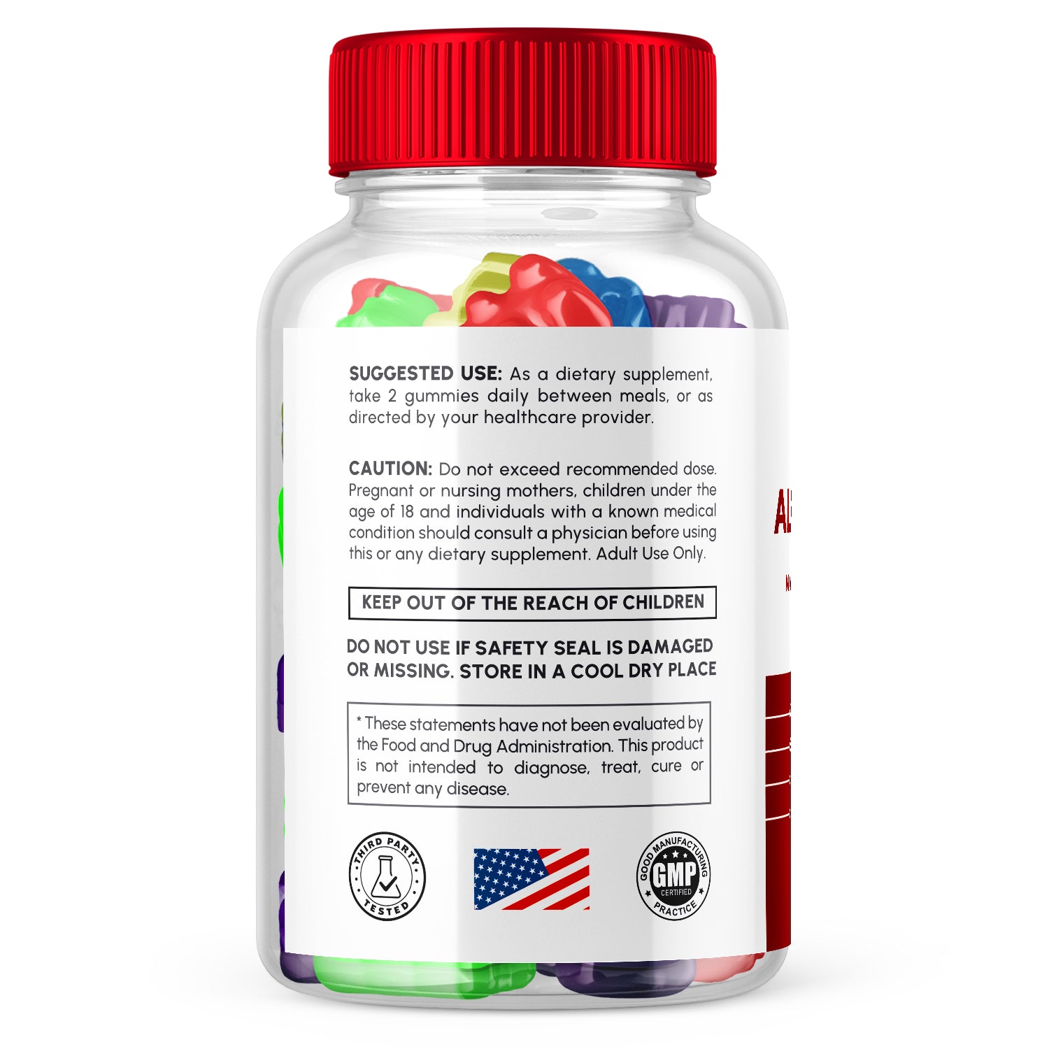 (2 Pack) Alpha Drive RX Male Enhancing Gummies - Men'S Performance (120 Gummies)