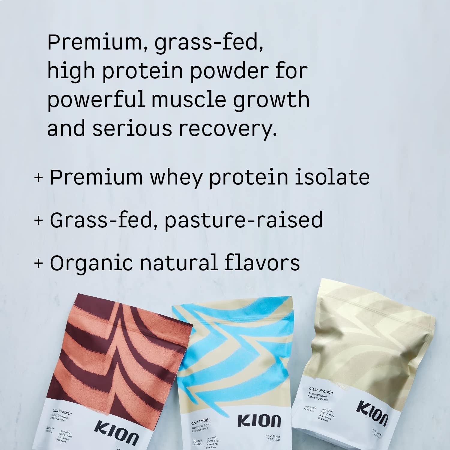 Kion Clean Protein Powder | 30 Servings (Unflavored) Unflavored / 1.54 Pound (Pack Of 1)