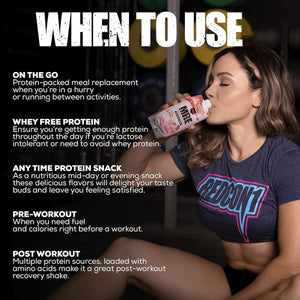 REDCON1 MRE Ready to Drink Protein Shakes, Salted Caramel - Protein Drinks with Whole Food Sources - Sugar Free RTD Shake Formulated to Fuel Athletes at Any Time (12 Pack)