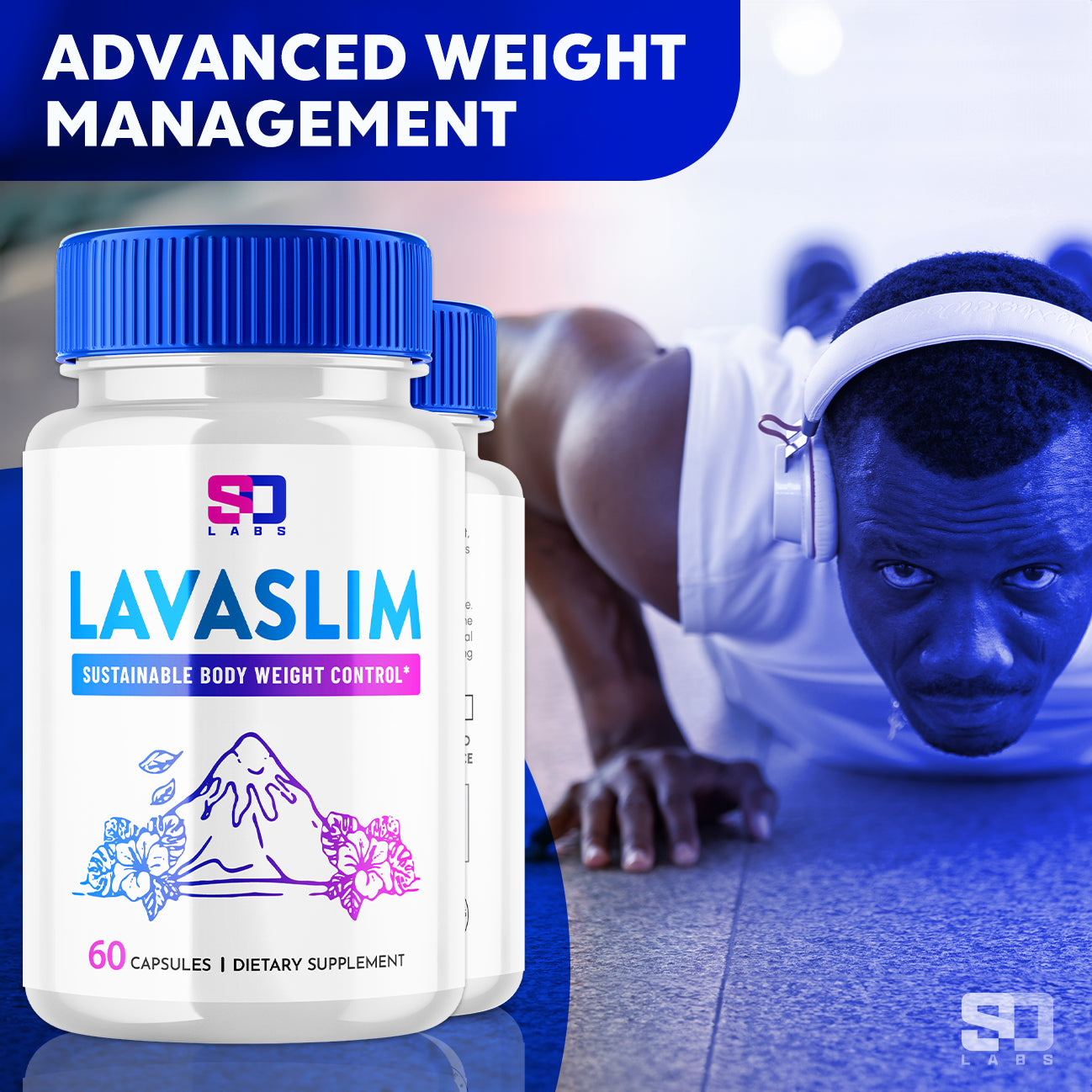 Lavaslim Supports Body Weight Control, Boosts Energy and Balance (2 Pack) 