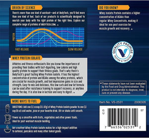 BODYTECH Whey Protein Isolate Powder - Fruity Cereal (Twelve 1.04 Oz. Packets) 