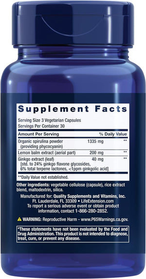 Life Extension X-R Shield Powerful Antioxidant Support - Spirulina, Lemon Balm, Gingko Supports Cellular Integrity, DNA Health & Immune System Health - Non-Gmo, Gluten Free - 90 Vegetarian Capsules