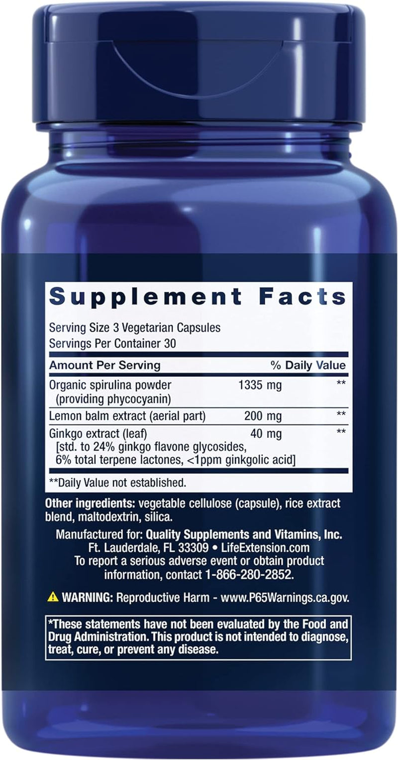 Life Extension X-R Shield Powerful Antioxidant Support - Spirulina, Lemon Balm, Gingko Supports Cellular Integrity, DNA Health & Immune System Health - Non-Gmo, Gluten Free - 90 Vegetarian Capsules