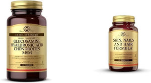Solgar Glucosamine Hyaluronic Acid Chondroitin MSM, 120 Tablets - Supports Healthy Joints & Range of Motion & Flexibility - Extra Strength, Shellfish Free - Non-Gmo, Gluten Free - 40 Servings