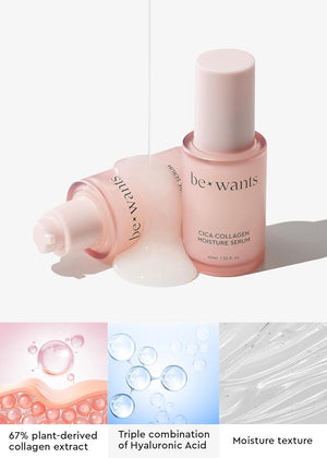 Bewants Centella Asiantica Collagen Moisturizing Serum | Hydrating Serum | Hydrating Face Serum for Dry Skin | Calming Serum for Face | Hyaluronic Acid Serum | 1.35 Fl Oz | Korean Skin Care Serum 