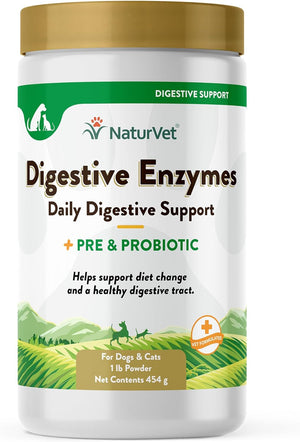 Veterinarian Strength Advanced Probiotics, Healthy Enzymes and PB6 Probiotic Supplement for Your Dogs Stomach, Intestine, Digestion and GI Tract Health, Made by Naturvet, 120 Soft Chews