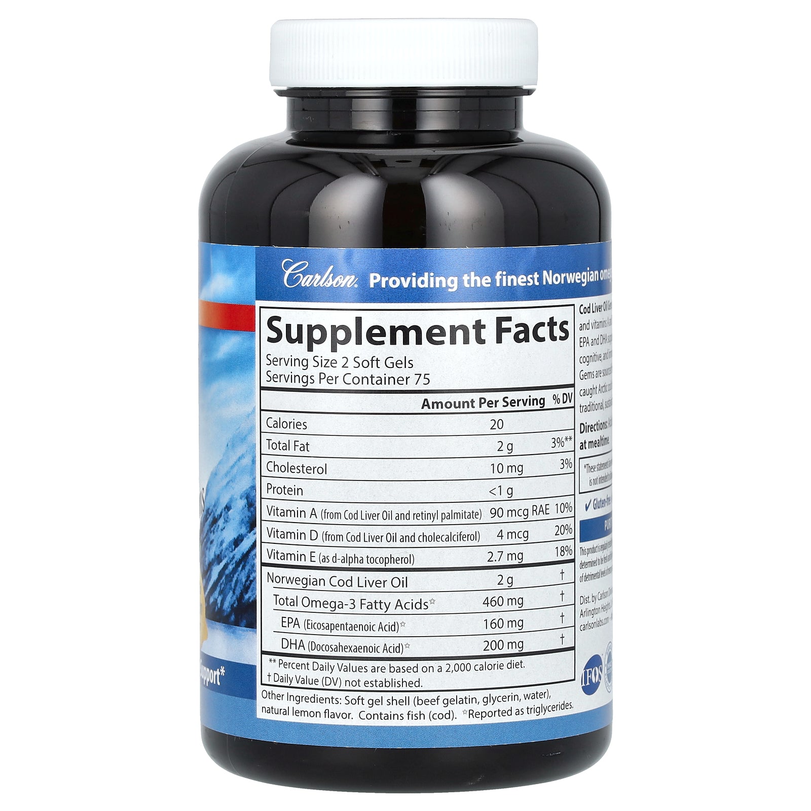 Cod Liver Oil, Lightly Lemon, 150 Soft Gels 