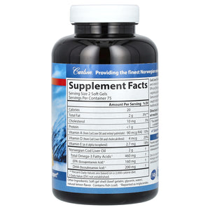 Cod Liver Oil, Lightly Lemon, 150 Soft Gels 