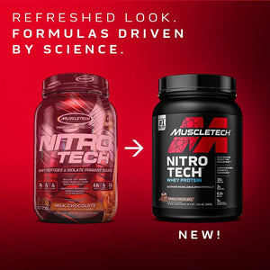 Muscletech Whey Protein Powder Nitro-Tech Whey Protein Isolate & Peptides & Nitro-Tech Whey Protein Powder Isolate & Peptides