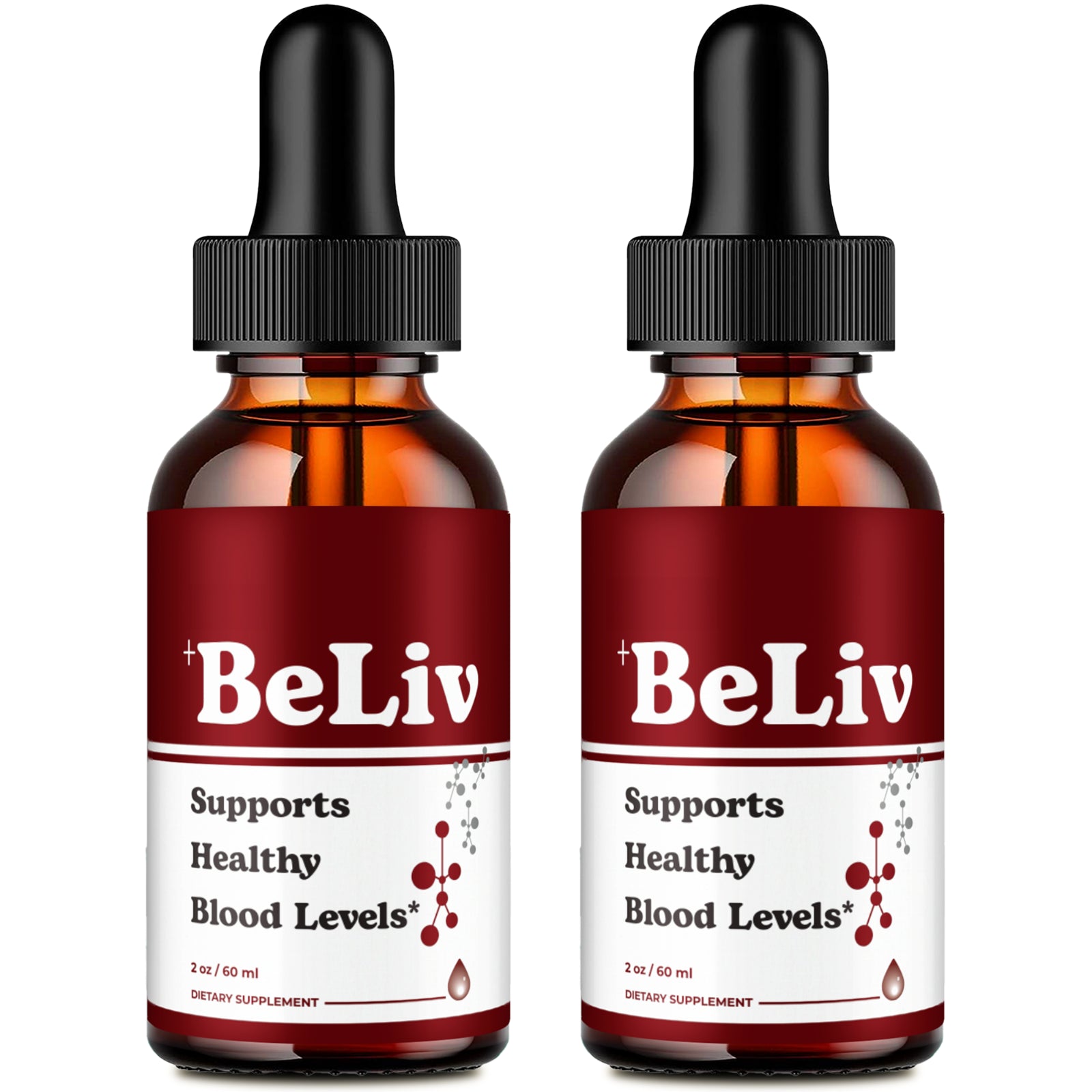 Beliv Drops Supports Healthy Blood Sugar, Be Liv Liquid Drops (2 Pack) 