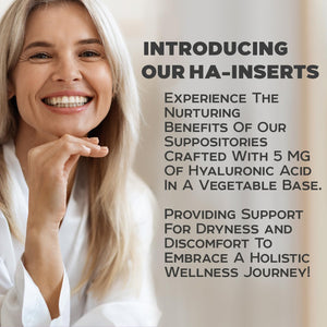Newlife Naturals Hyaluronic Acid Vaginal Suppository for Dryness | Vaginal Dryness Support | Estrogen-Free Relief for Menopause | Hyaluronic Acid Suppositories for Women | Usa-Made 12 Vaginal Inserts