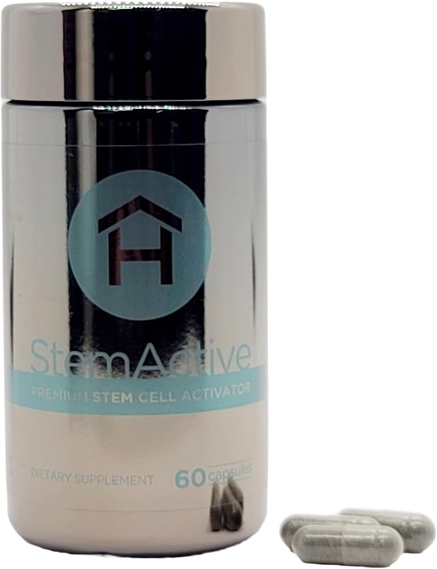 HEALTHY Home Stemactive Stem Cell Support Supplement - 60 Capsules - Boost Circulating Stem Cells - Premium Stem Cell Activator - Madagascan Aloe Macrolada - Blue-Green Algae
