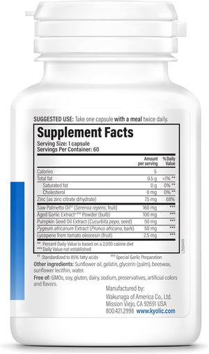 Kyolic Specialty Series, Prosta-Logic, Healthy Prostrate, 60 Capsules