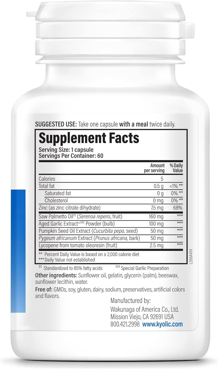 Kyolic Specialty Series, Prosta-Logic, Healthy Prostrate, 60 Capsules