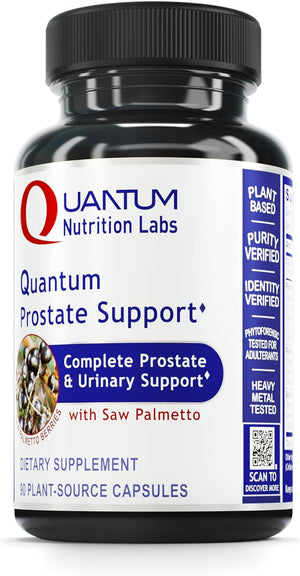 QNL Quantum Prostate Support - Vegan Prostate Health Capsules - Saw Palmetto Supplement - Organic Men'S Supplement - Premium Health & Wellness Product - 90 Plant-Source Capsules