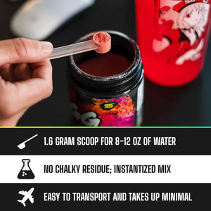 Gamer Supps, GG Energy Dragonfruit Punch (100 Servings) - Keto Friendly Gaming Energy and Nootropic Blend, Sugar Free + Organic Caffeine + Vitamins + Immune Support, Powder Energy Drink 