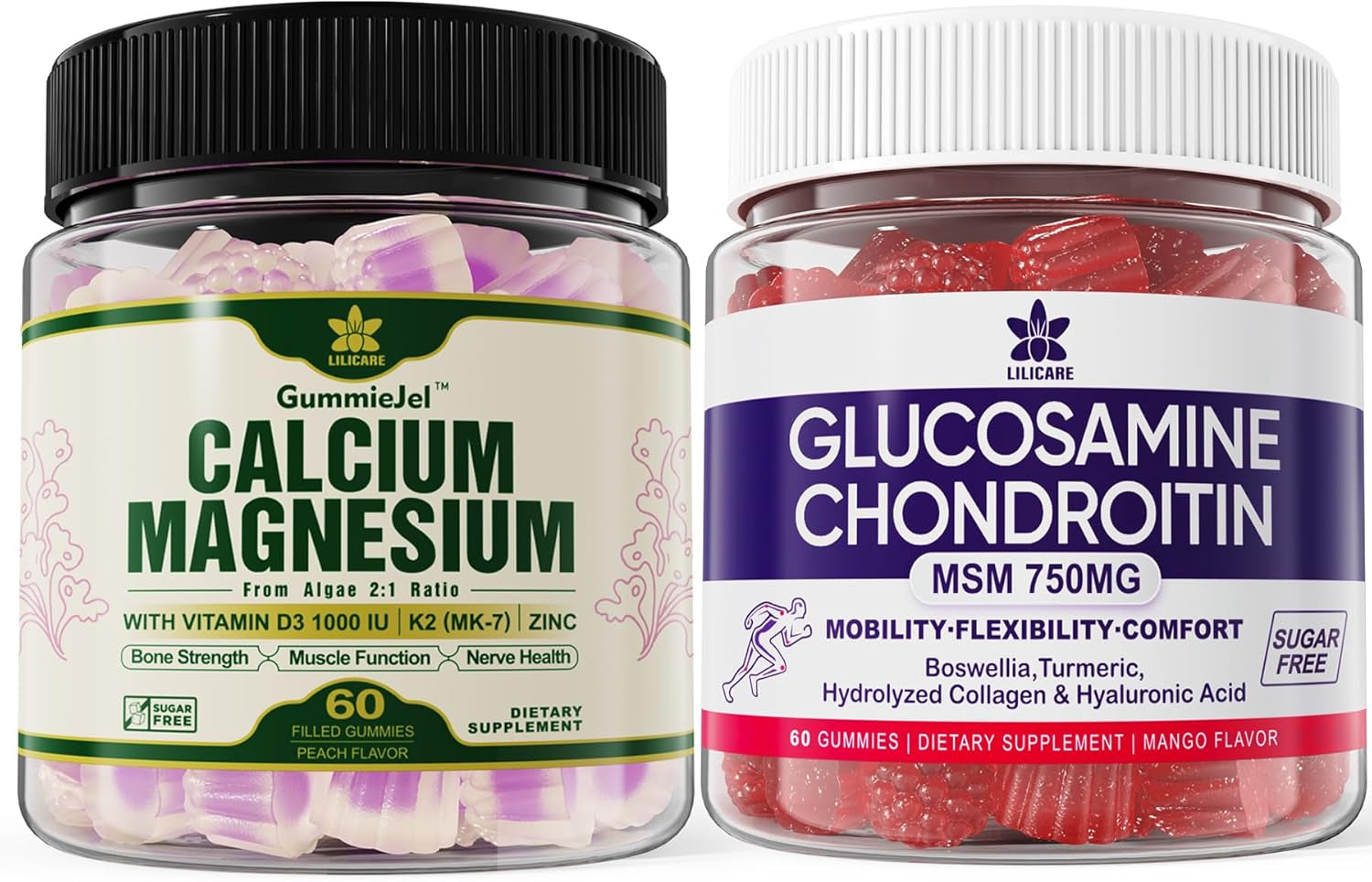 Bundle - Glucosamine Chondroitin MSM + Algae Calcium