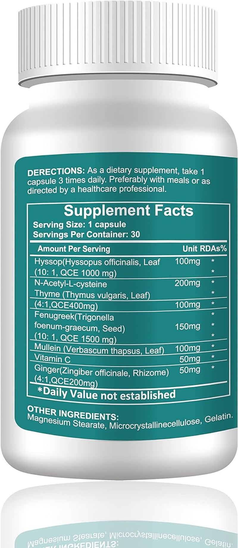 Royavita®Lung Cleanse Is an Effective Agent to the People at Risk or Challenged by Viral Infection, Smoking, COPD, Asthma, Pollution - 7 Natural Ingredients - Non-Gmo - Made in USA (1)