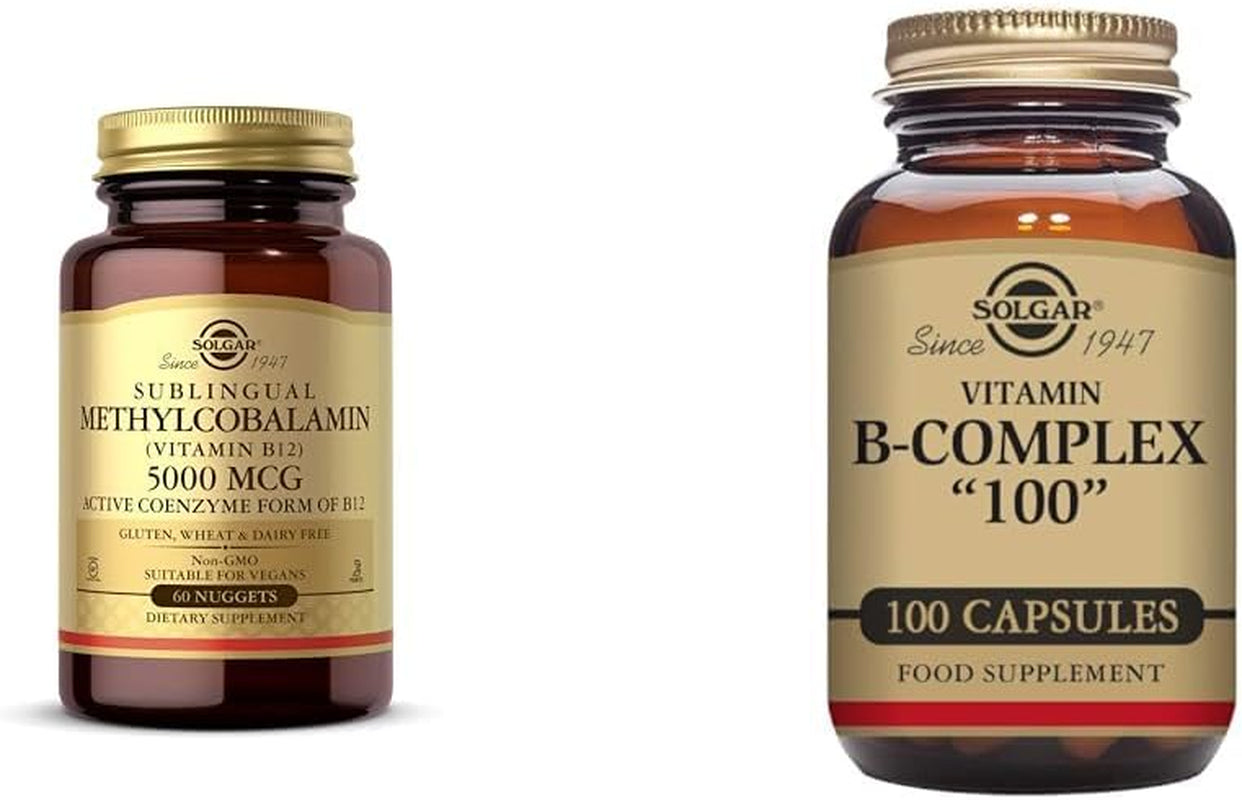 Solgar Methylcobalamin Vitamin B12 5000 Mcg Nuggets - Supports Energy, Active B12 Form, Non-Gmo, Vegan, Gluten & Dairy Free - 60 Count 