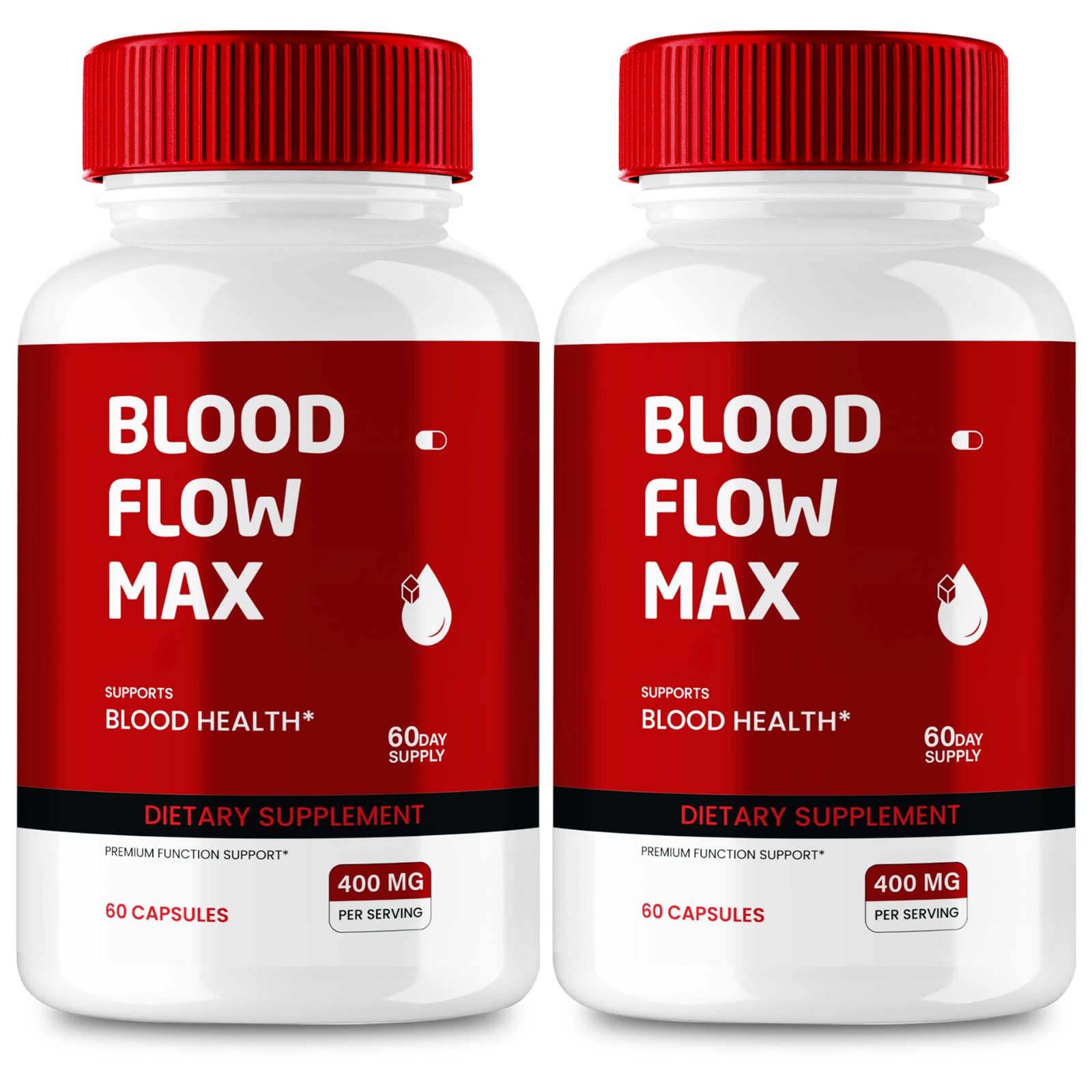 (2 Pack) Blood Flow Max Capsules, Blood Support Supplement Pills (120 Capsules) 