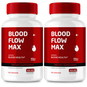 (2 Pack) Blood Flow Max Capsules, Blood Support Supplement Pills (120 Capsules) 