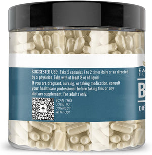 Earthborn Elements Beta Glucan, 200 Capsules, Pure & Undiluted, No Additives