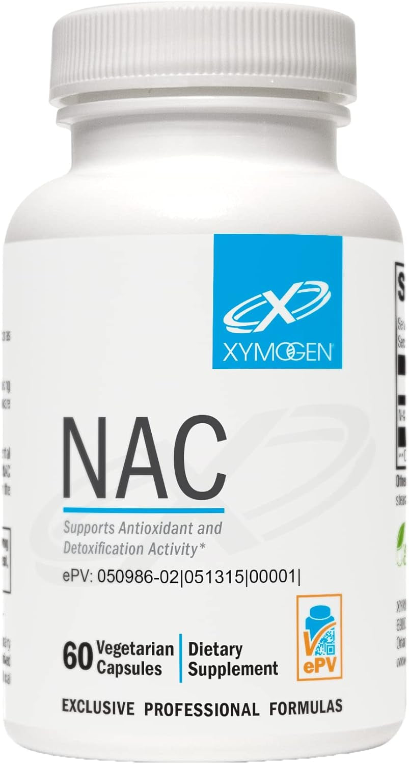 NAC N-Acetyl-Cysteine 600Mg - Cardiovascular, Antioxidant, Liver Detox + Immune Support Supplement - Supports Glutathione Synthesis - Non-Gmo NAC 