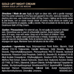 CICATRICURE Gold Lift anti Gravitational Wrinkles Skin Care Gift Set with Day Anti-Wrinkle Cream + SPF 30 , Night Anti-Wrinkle Cream & Dual Contour Eye and Lip Wrinkle Cream, 3 Piece Set