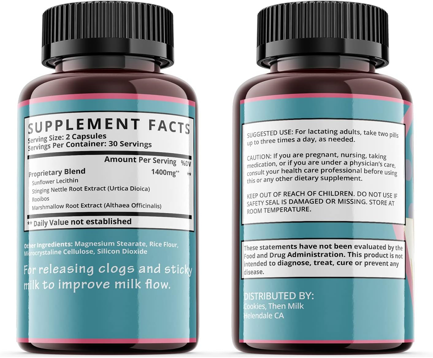 Lactation Support Supplement Capsules, Breastfeeding Essentials Postnatal Increase Breast Milk Supply, Milkflow Aid Pills, Ideal to Induce Postpartum Breastmilk & Feeding Milk