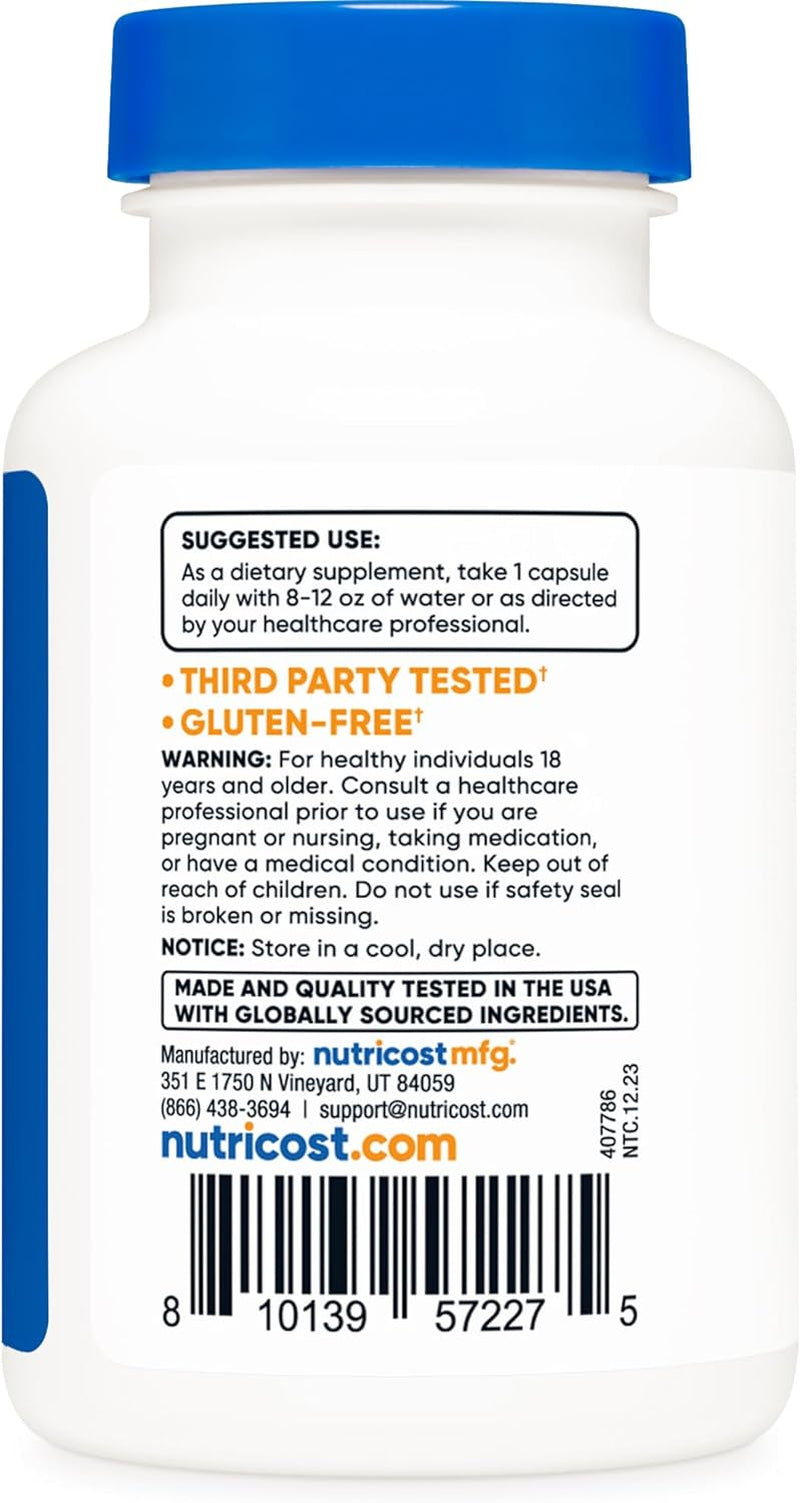 Nutricost PQQ (Pyrroloquinoline Quinone) 20Mg, 60 Capsules (2 Bottles) - Veggie Capsules, Non-Gmo, Gluten Free